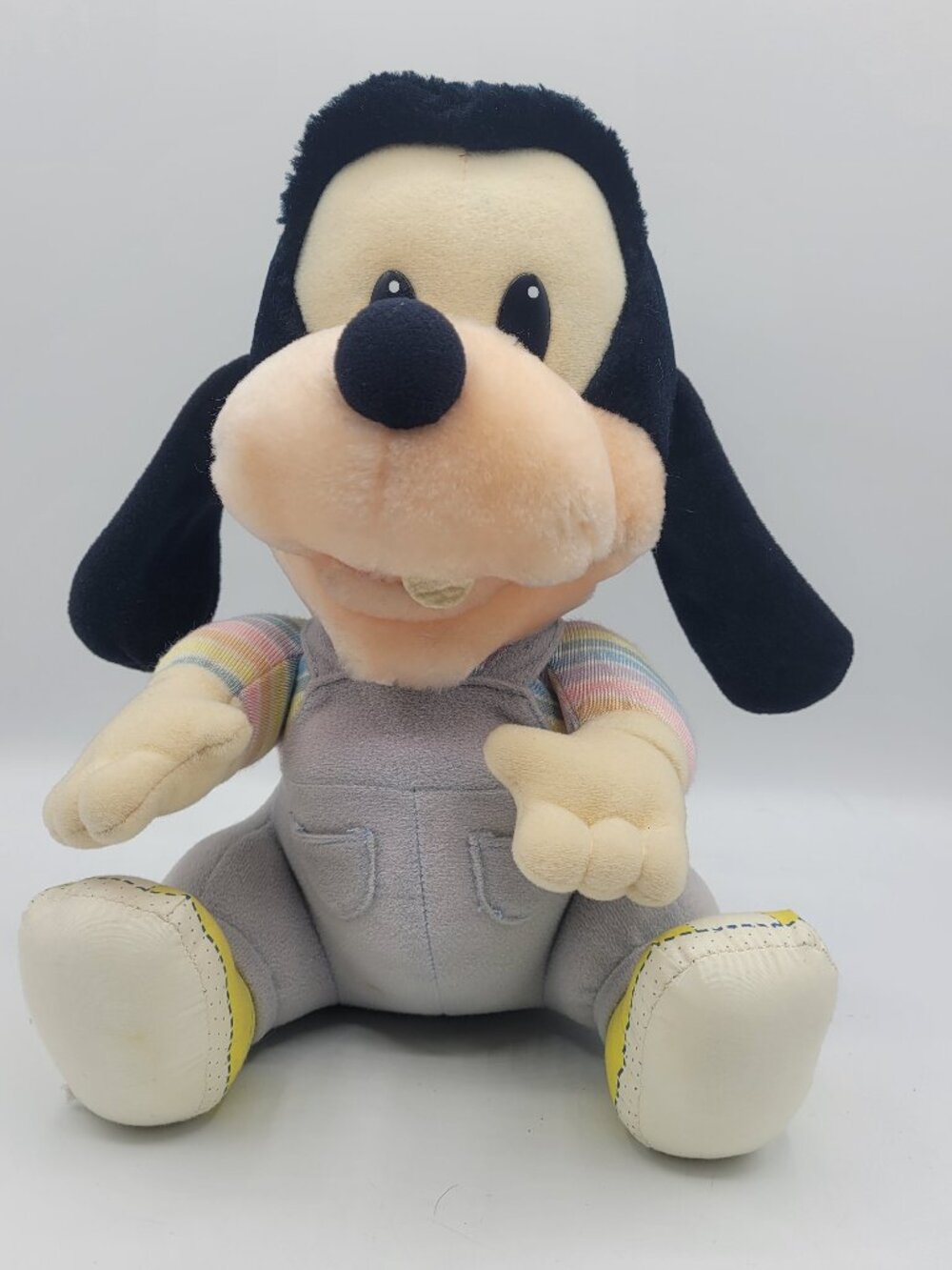 Walt Disney Baby Goofy Plush Hasbro Softies 10.5” Vintage 1984 Stuffed Toy